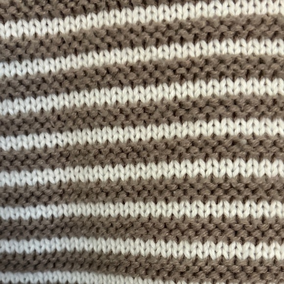 Haven Well within Taupe Striped Women's Mockneck Sweater - Picture 3 of 3